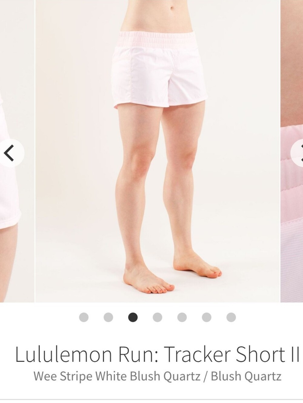 lululemon athletica Run: Tracker Short II in Blush Quartz Sz 4
